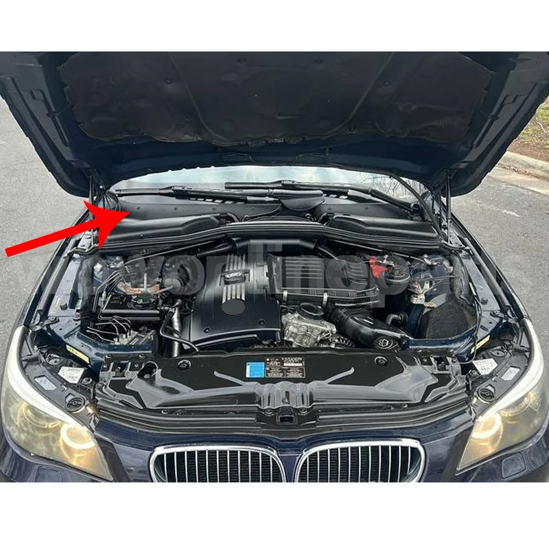 Front Windshield Wiper Cowl Panel Water Deflector For BMW 5 Series E60 E61 2003 2004 2005 2006 2007 2008 2009 2010 Car Accessories view 6