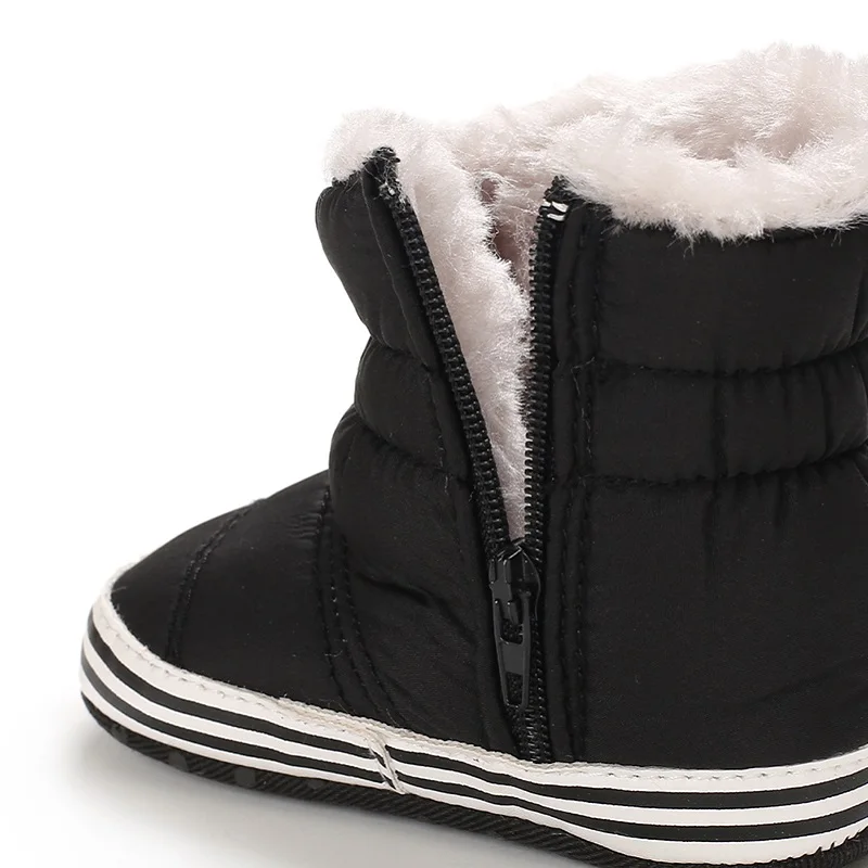 0-18M Winter Neue Baby Weichsohlen Warme Dicke Schneestiefel Bequeme Alltags-Freizeitschuhe für Säuglinge und Kleinkinder – Detail 7