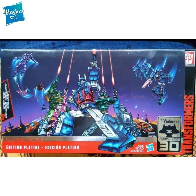 

【In-stock】Original Hasbro Transformed Toy Optimus Prime (Edition Platinum) Action Figure Model Toy Gift