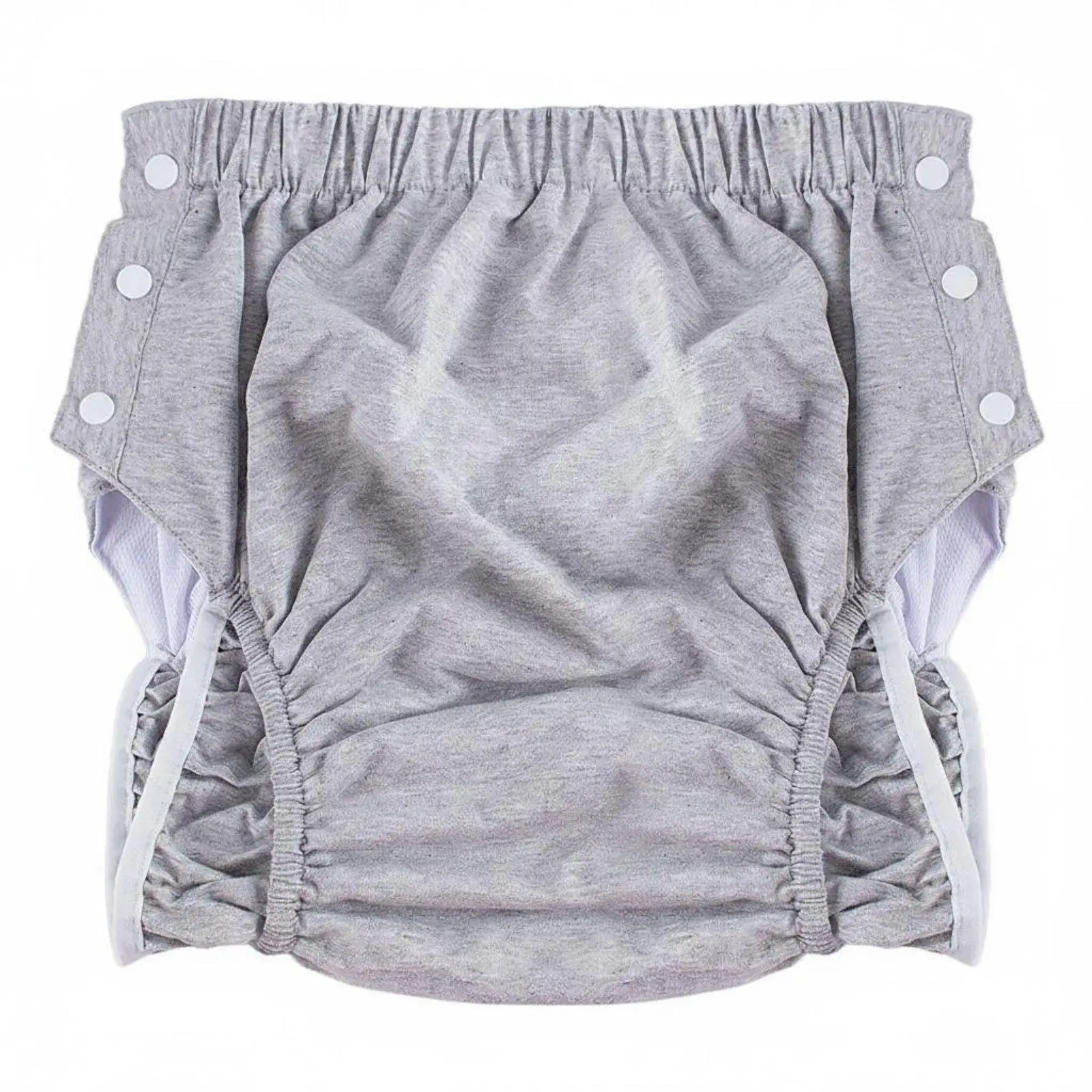 Reusable Adult Incontinence Pant with Adjustable Waist Leakproof TPU Membrane Cotton Ice Silk Breathable Washable Diaper for