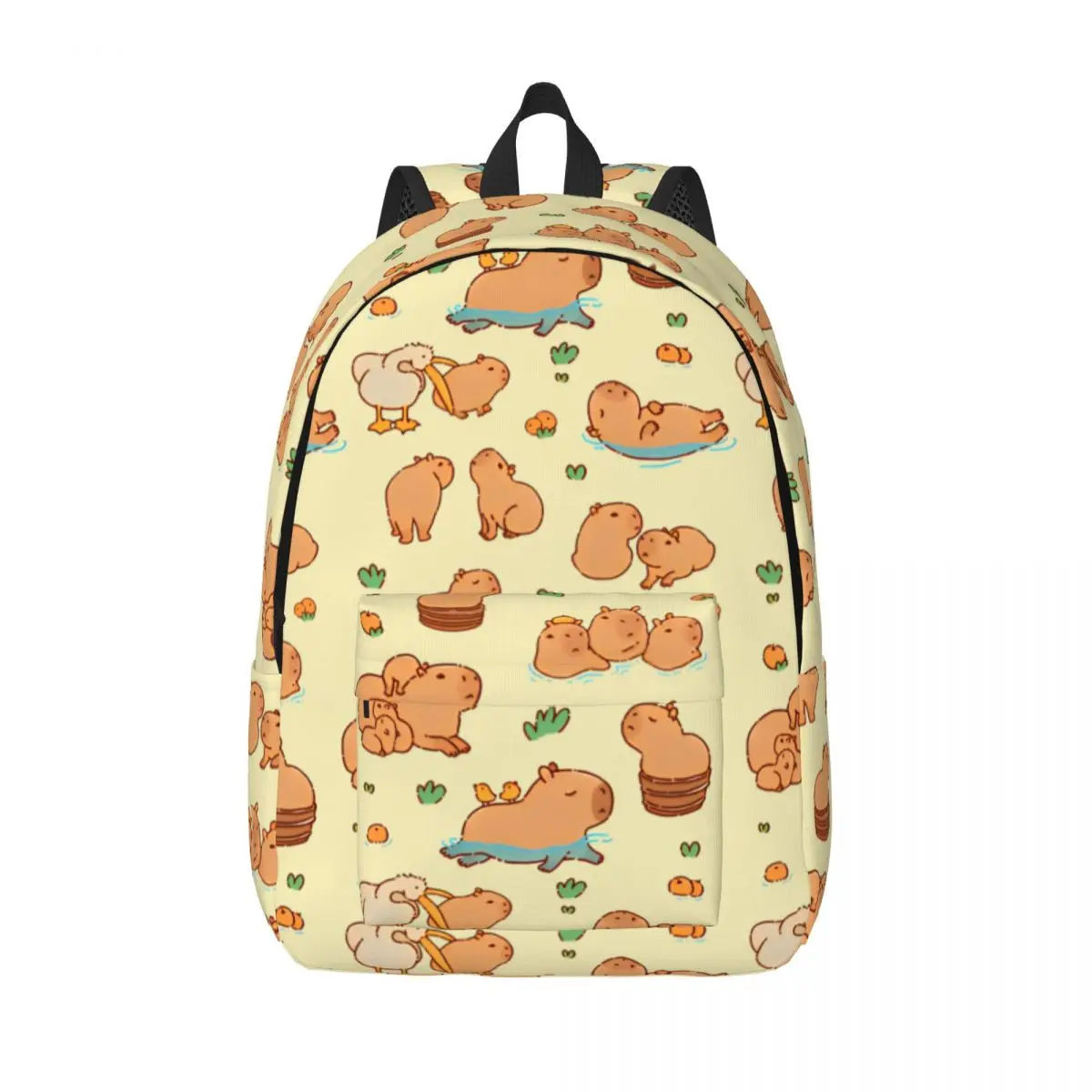 Capybara-Sac à Dos à Motif Mignon pour Garçon, en Polyester, Streetwear, pour Lycée, Camping, de Haute Qualité