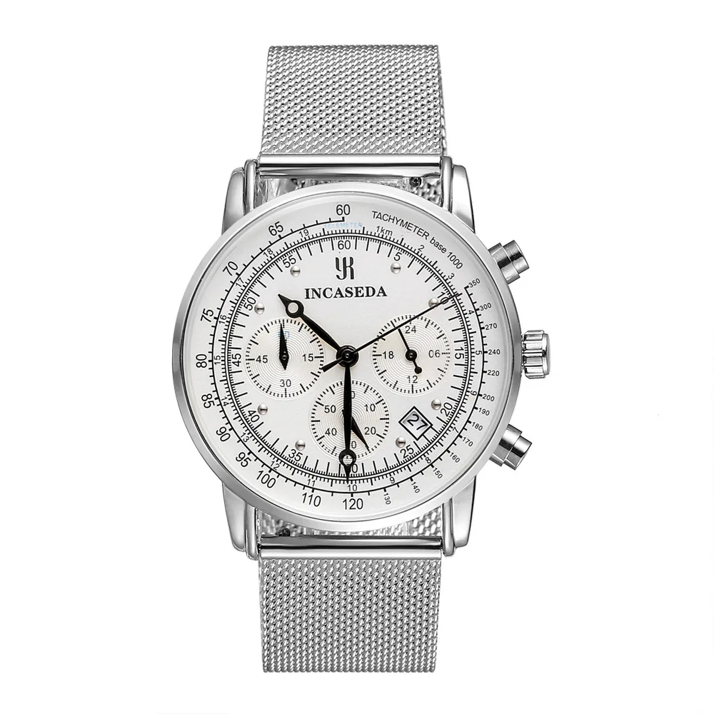 2026 New Luxury Men's Quartz Watch Six Needle Multi Functional Timing Calendar High End Fashion Wristwatch