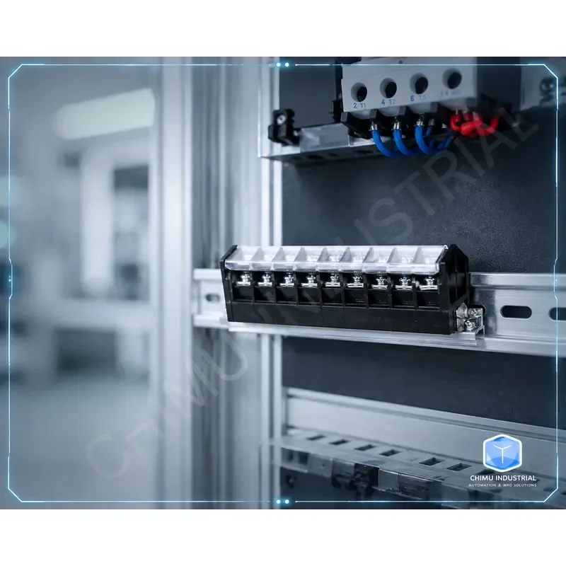【CHIMU INDUSTRIAL】 TD-3010 Combined Terminal Block 30A 10 Sections Rail Type Connector