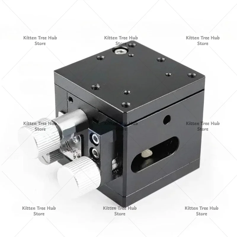 Shaft Dovetail Slot Slider Feed Screw Rack Sliding Table Optical Precision Fine Adjustment Platform XZLNG25/40/60