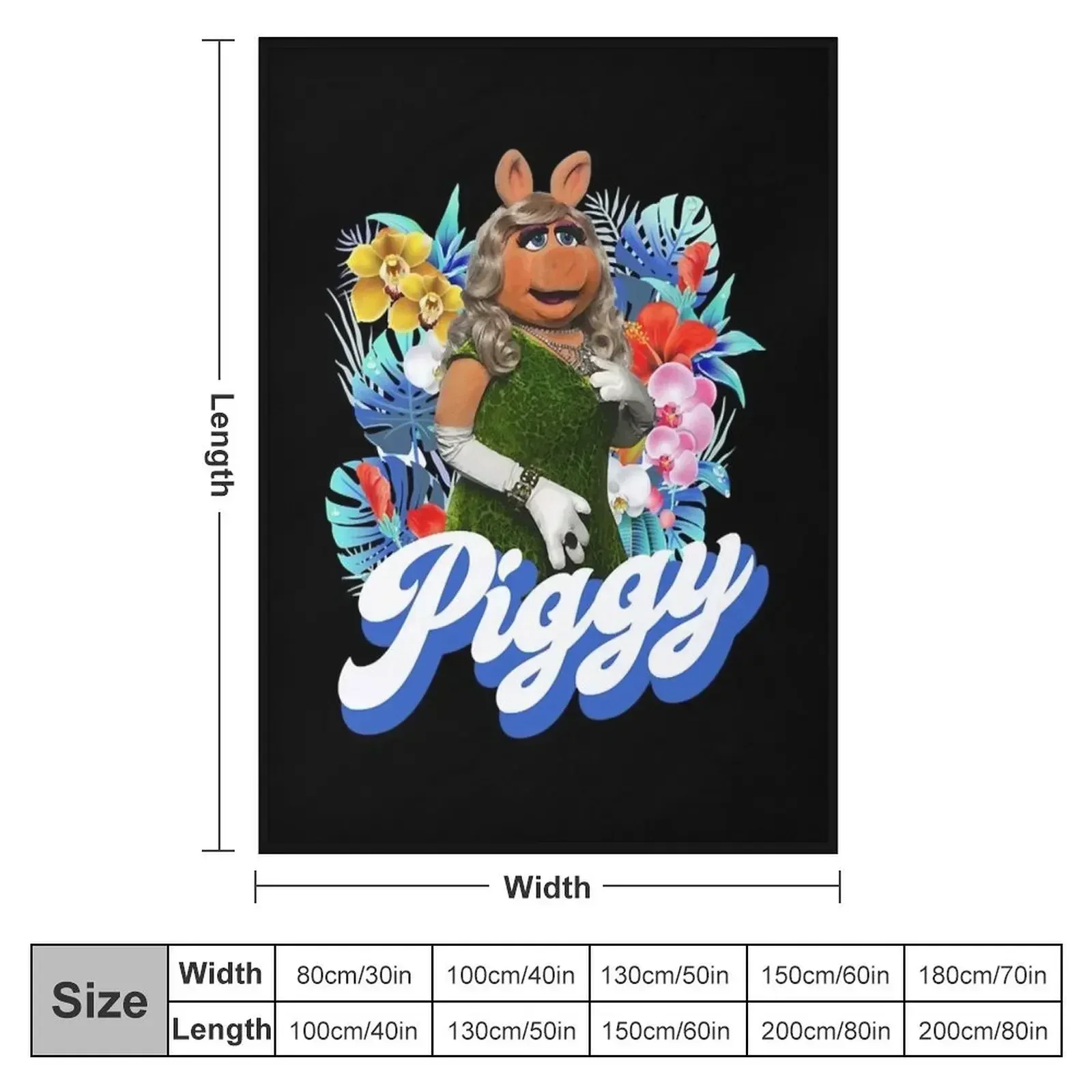 Miss Piggy Throw Blanket Weighted Stuffeds for winter Multi-Purpose Sofa Custom Blankets