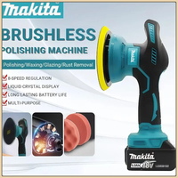 Makita 18V-20V Battery Cordless 8 Gears Car Electric Polisher Machine Waxing Repairing Wireless Buffing Polisher