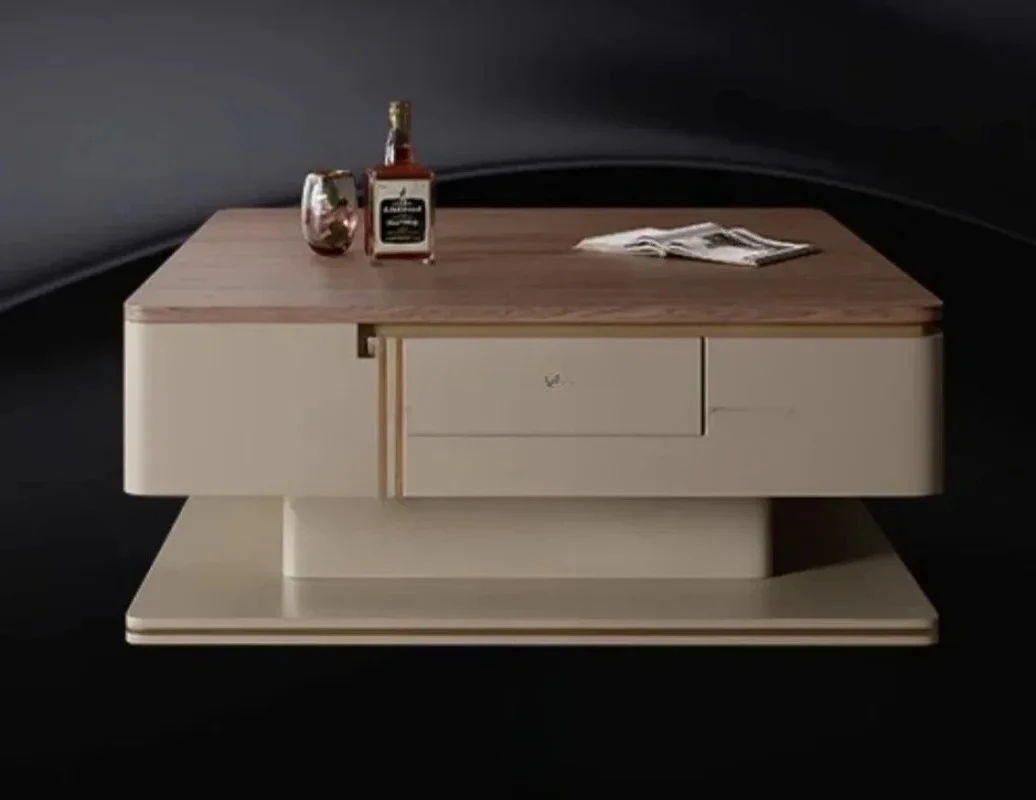 Automatic lifting mahjong table, coffee table solid wood electric mahjong machine dual-purpose integrated small apartment