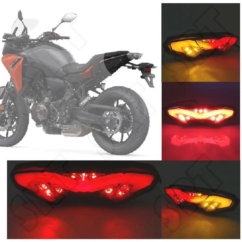 Tracer700 Motorcycle LED Taillight For YAMAHA MT-07 Tracer 700 700GT 2016-2020 Rear Brake Turn Signal Integrated Tail Light