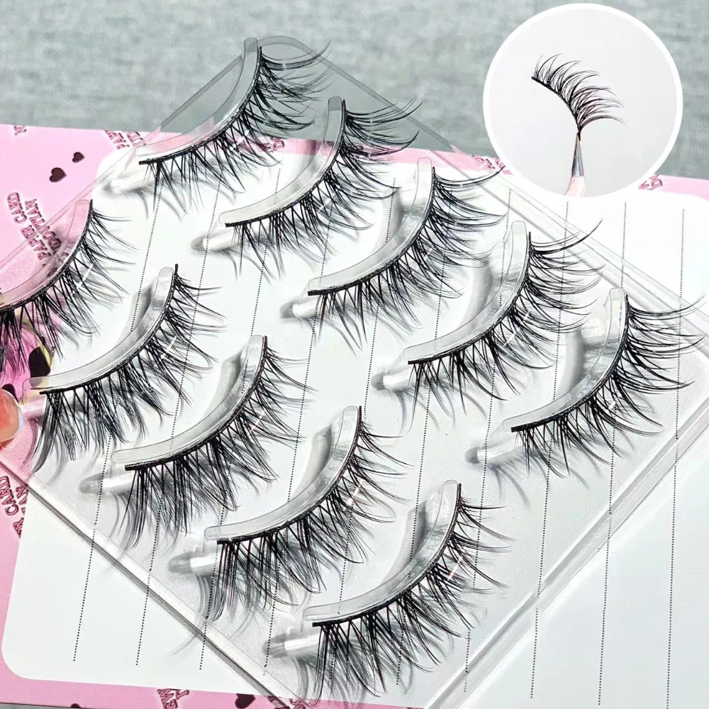 

5 Pairs New Fashion False Eyelashes Natural Thick Dense Curled Fake Eyelash Full Strip Lashes DIY Extension Makeup Accessories