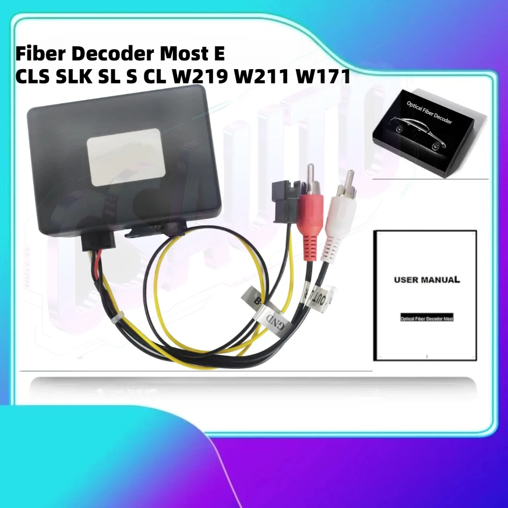 Fiber Decoder Most Box Autoradio for Mercedes Benz E CLS SLK SL S CL Series W219 W211 W171 2003 ≤ 2007 Car Stereo Radio Optical