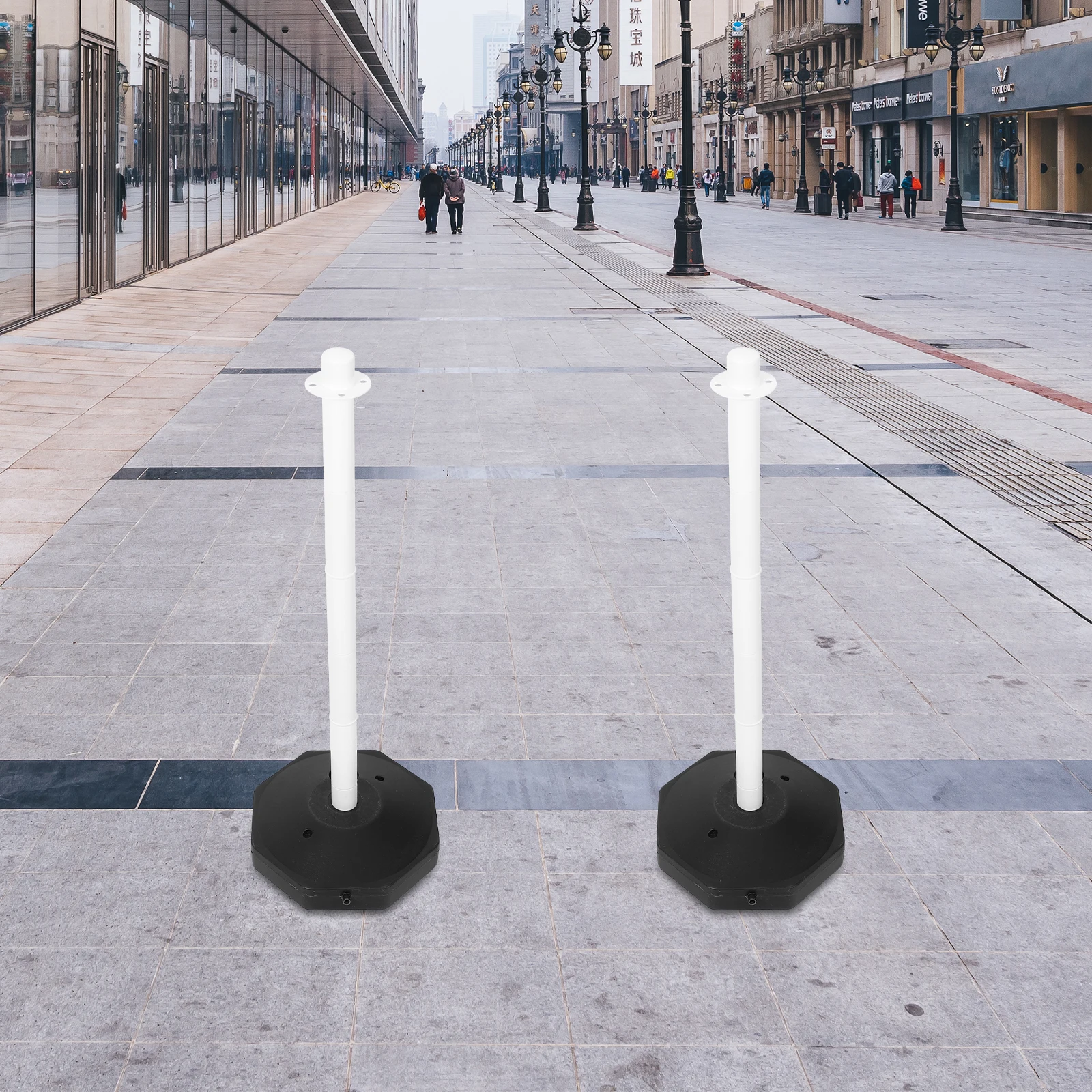 Warning Post Retractable Traffic Barricade Delineator Cones with Base Safety Plastic Highway Isolation Pile Column