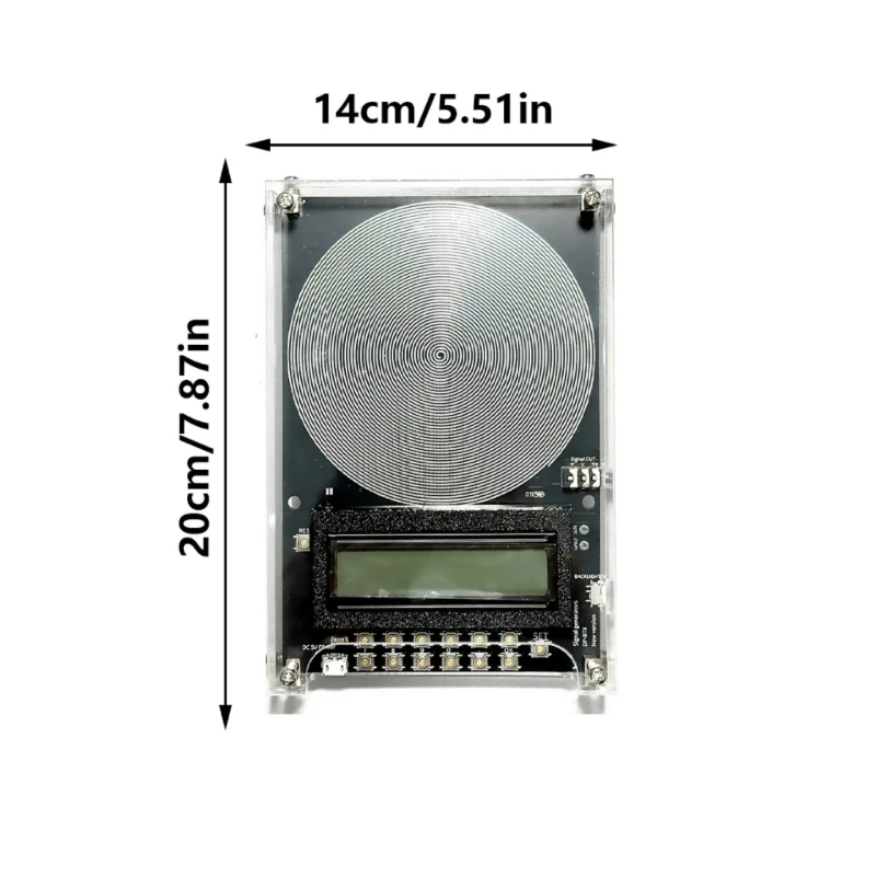 Generador ondas pulso frecuencia, resonancia Schumann 7,83 HZ, resonador sonido ajustable 0,1 ondas