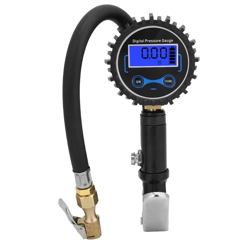 

Digital Tire Inflator With Pressure Gauge LCD Display Light Auto Air Inflating
