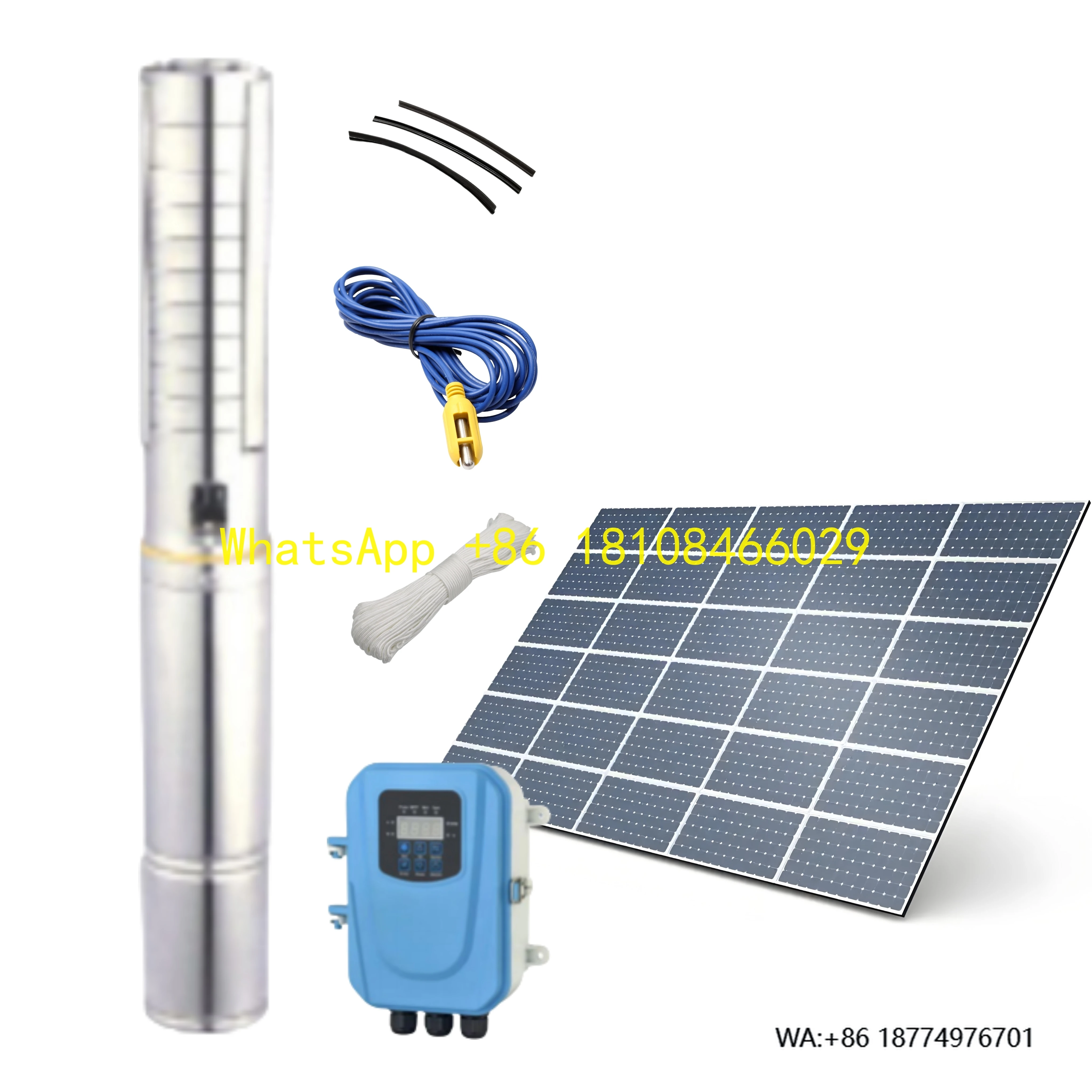 

Погружной скважинный насос с большим расходом на солнечной энергии постоянного тока, комплект для орошения, сельскохозяйственной фермы