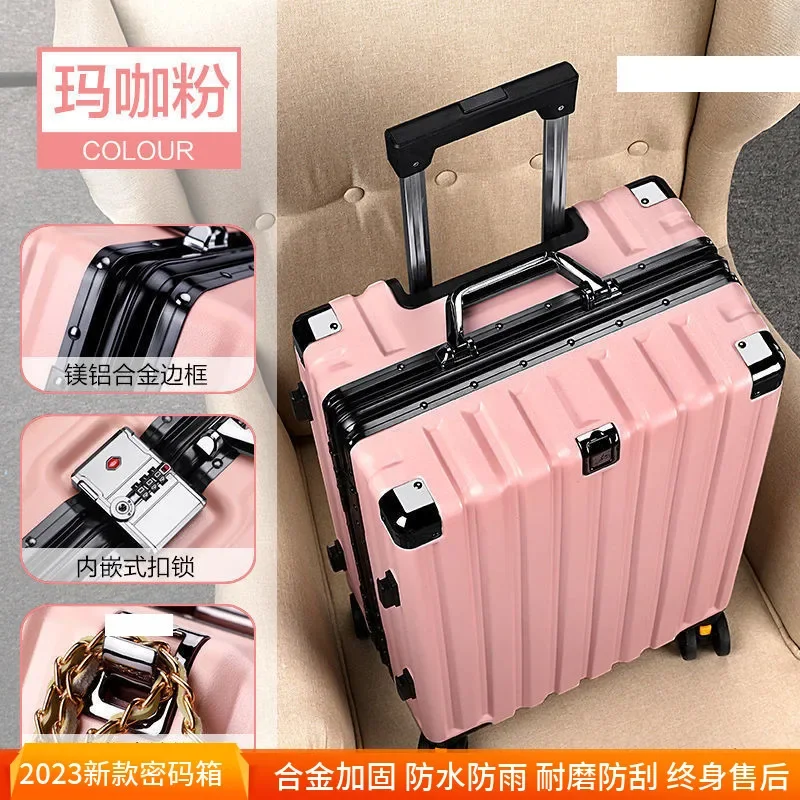 New fashion trolley luggage carry-on pull rod suitcase 20 men\'s student universal wheel women 24 travel luggage password 28 box