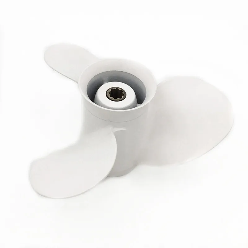 Buitenboordmotor Aluminium Propeller 9-1/4*11-j1 Voor Yamaha Hidea Bootmotor 3 Blade 8 Spline Tand 9,9hp15hp Oem: 63V-45943-10-el