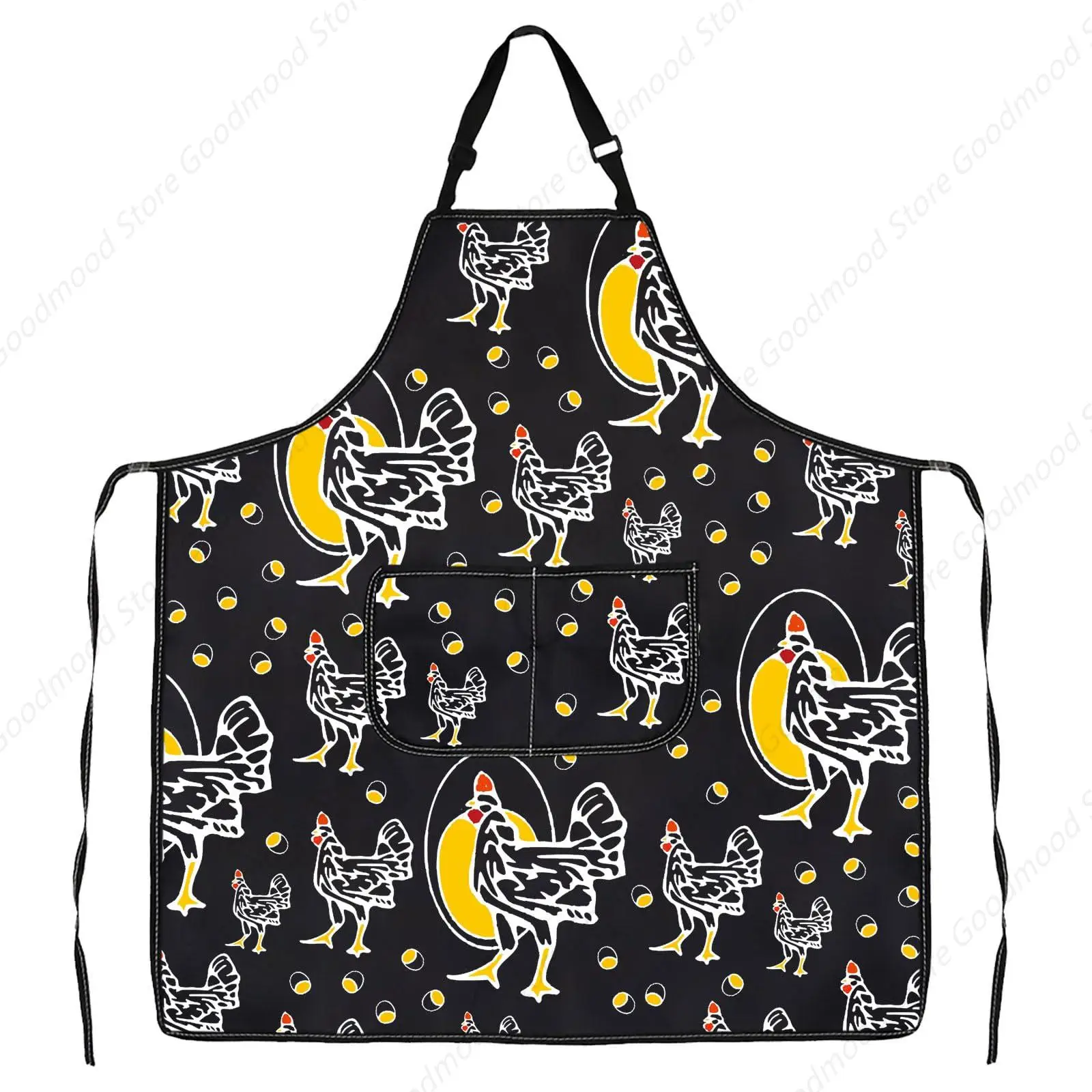 

Family Tv Show Inspired Gift Chicken Design Apron With Pockets 90s Television Lover Kitchen Gift 90s Sitcom Fans Gift