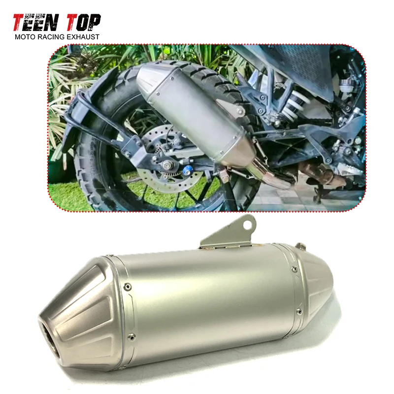 

51MM Motorcycle Exhaust Muffler Escape Moto Modified Exhaust Tailpipe Muffler DB Killer Slip On For CF800mt z900 R3 R25 CRF300L