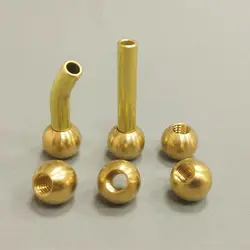 1PCS Latão Thread Hole Ball Para CNC Máquina Mais Tarde