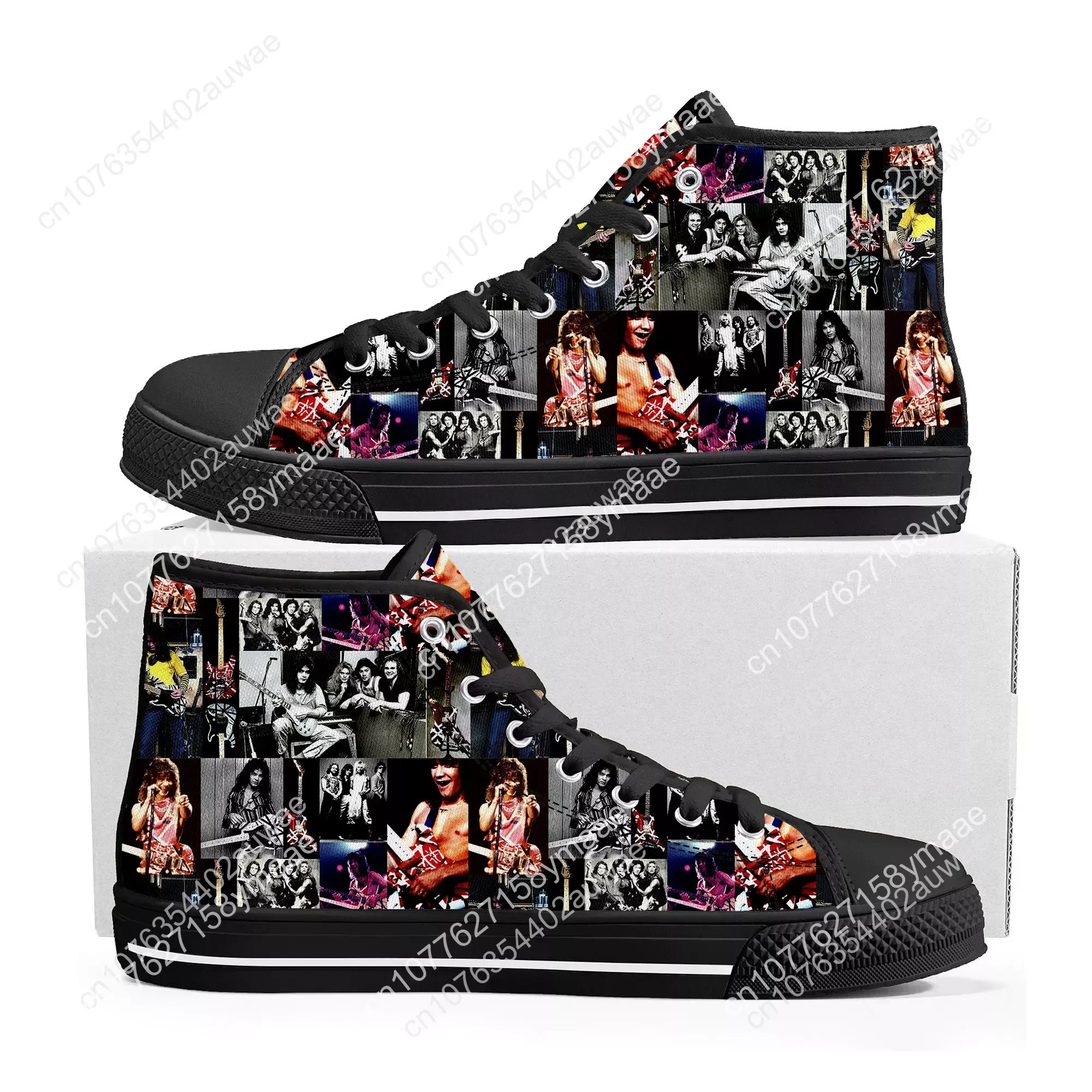 Van Evh 5150 Stripes Halen High Top Sneakers Men Women Teenager Canvas Sneaker 1984 Casual Custom Couple Shoes High Quality Shoe
