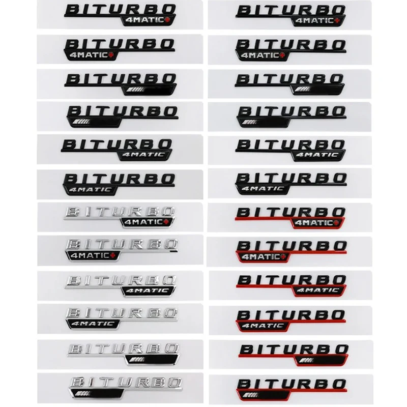 

2pcs 3D Car Fender Badge For Mercedes BENZ C43 E43 GLC43 GLE43 W213 W204 W205 BITURBO AMG 4MATIC Emblem Logo Sticker Accessories
