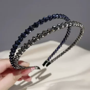 Moda Kristal Çerçeve Şapkalar Kadın Kafa Bandı Kızlar Vintage Saç Bantları Hairband Hoop Düğün Parti için saç aksesuarları