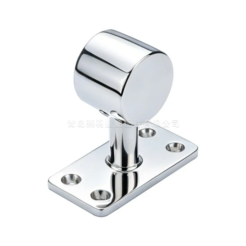 316 stainless steel boat handrail mounting bracket base accessories, 32mm round tube mounting seat, yacht guardrail bracket