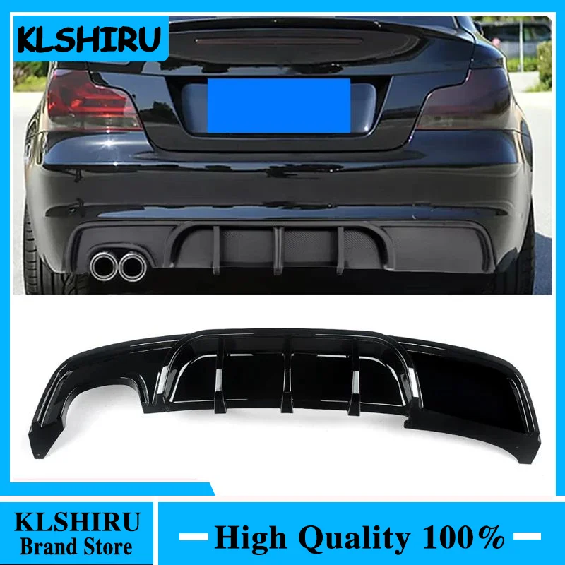 For Bmw E82 E88 M Performance Style Rear Diffuser Rear Bumper Lip Splitter 1 Series 120d 125d 130i 135i M-TECH 2007-2014 Tuning