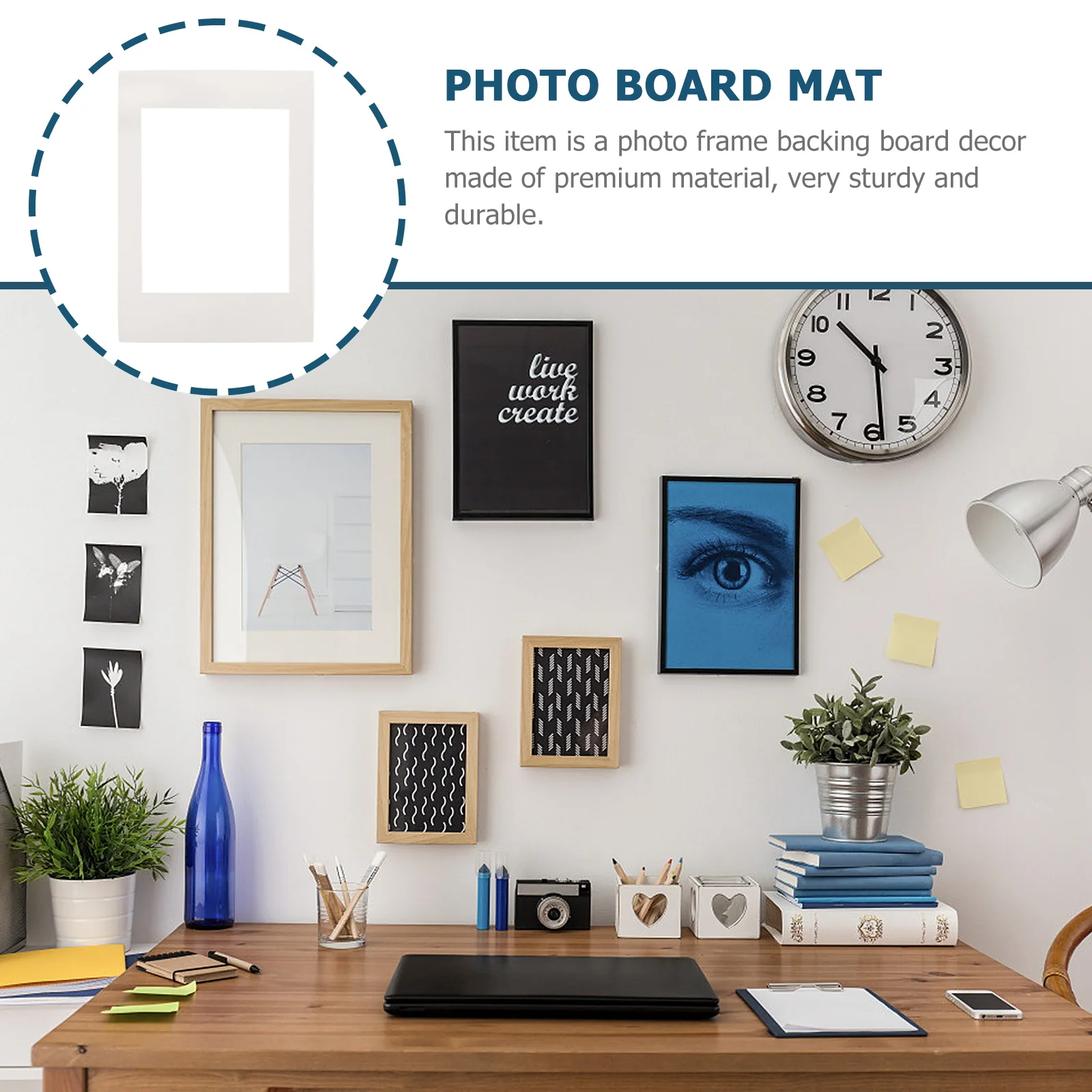 

30 Pcs Photo Frame Jam Picture Mat Display Mattes Backing Board Artwork Pre-cut