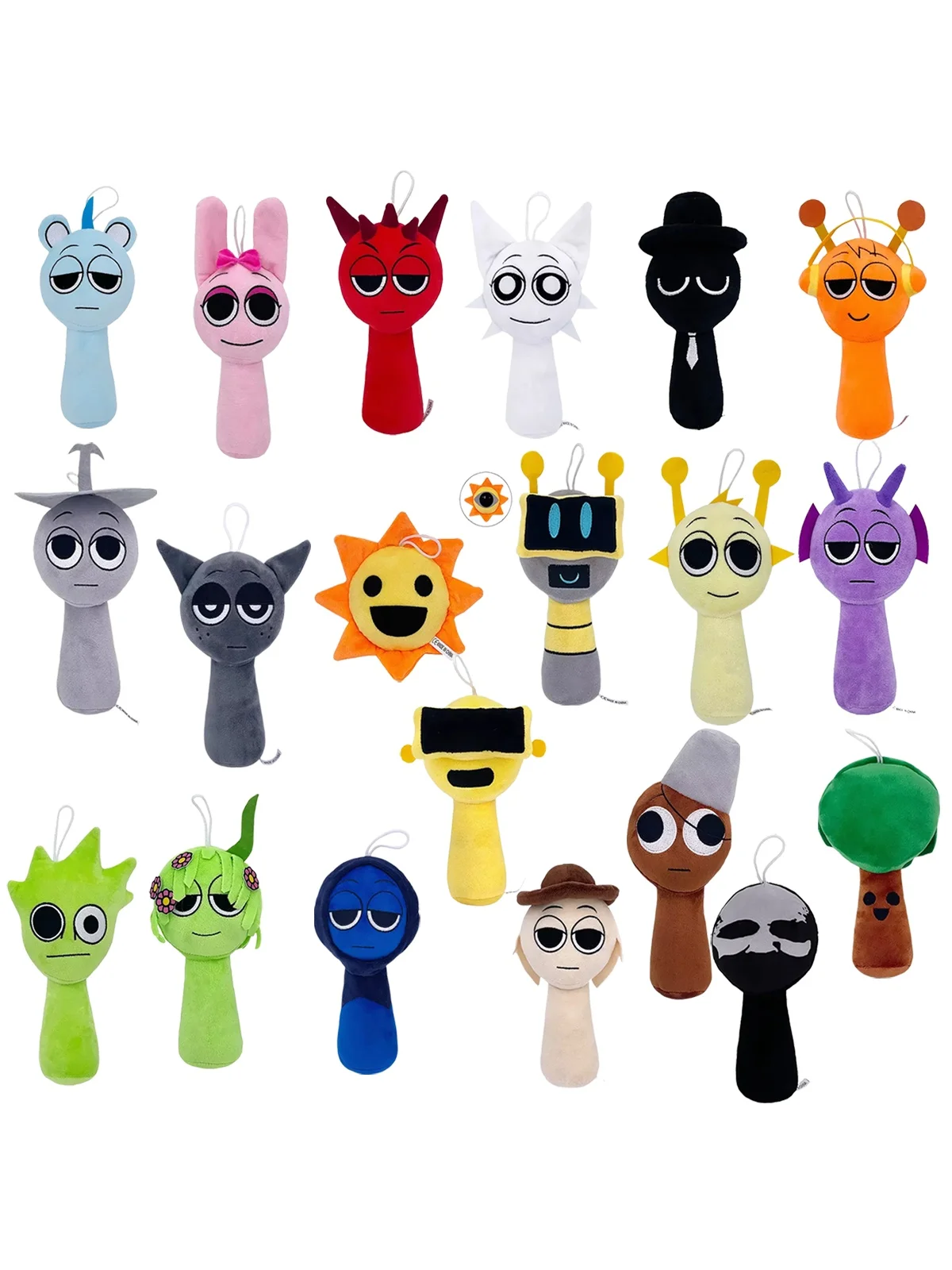 Sprunki incredibox brinquedos de pelúcia sprunki plushie sprunki jogo macio travesseiro dos desenhos animados crianças presentes