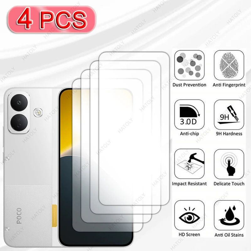 For Xiaomi Poco X8 5G Glass Screen Protector For Redmi Note 17 Pro 5G Global Film HD Clear Protective Film Camera Lens Protector