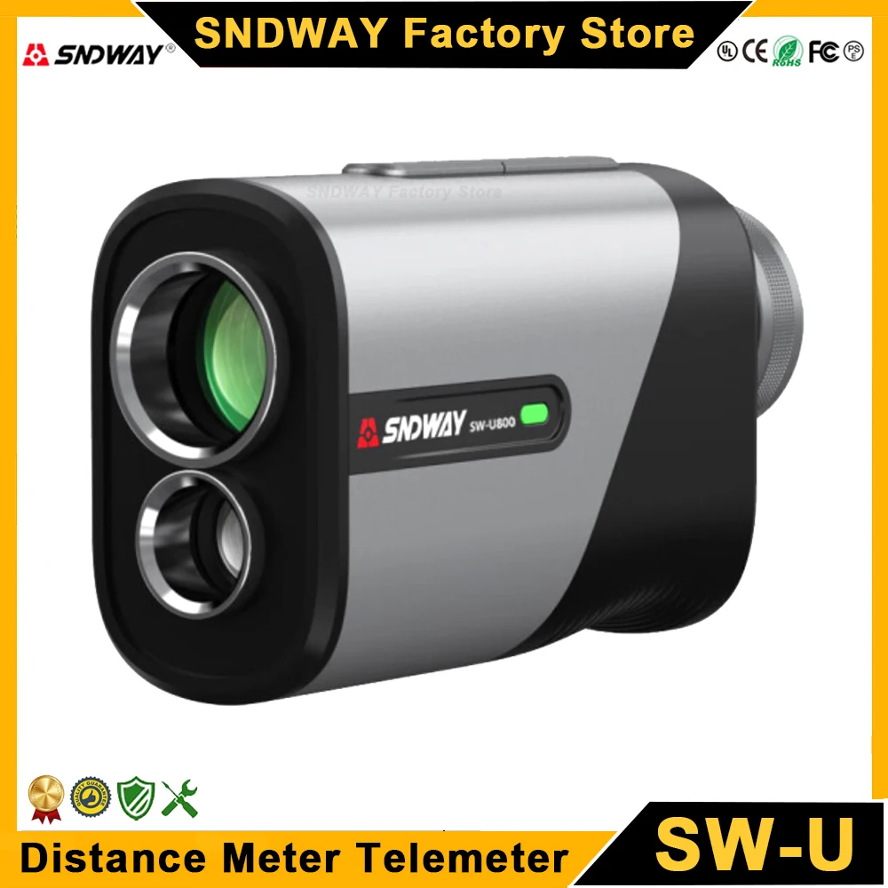 SNDWAY Golf Rangefinder Laser Distance Meter 800M 1000M Range Finder Golf Telemeter Professional Distance Measuring Device 1000M