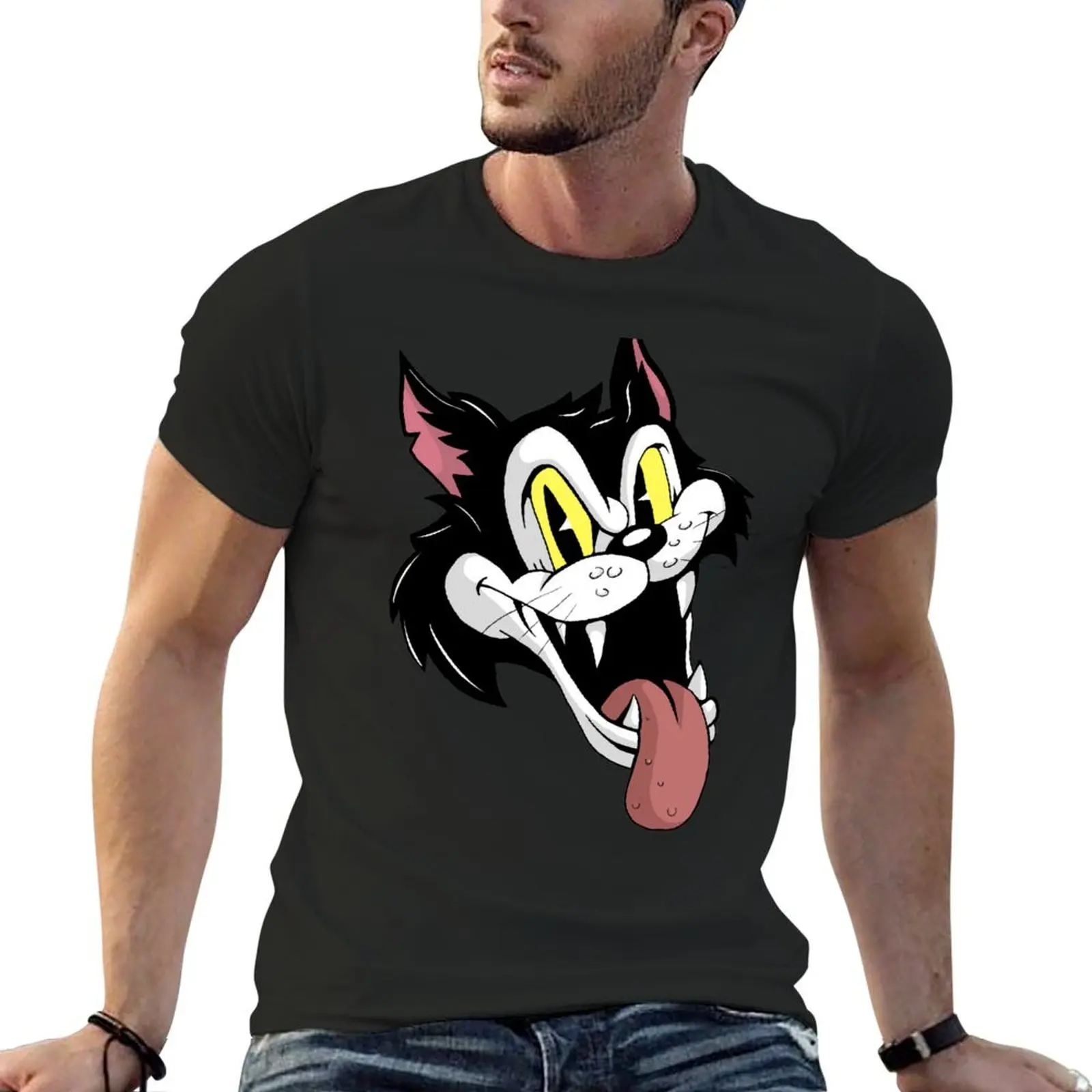 

Stray Funny Cat T-Shirt customs design your own korean fashion vintage t shirts summer top mens vintage t shirts