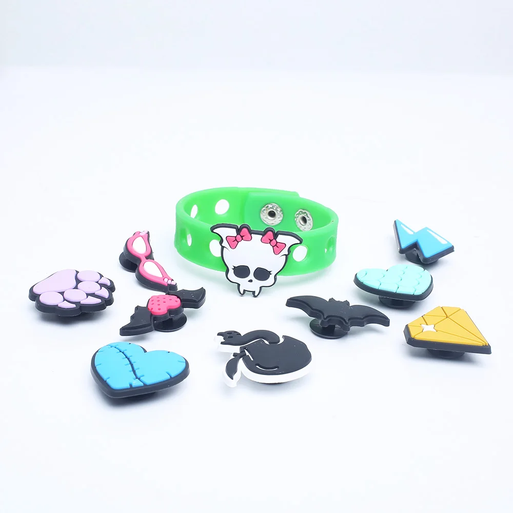 glasses Cute 1pcs bat DIY shoe charms Funny garden Accessories buckle fit clogs sandals pins decorate kids gift