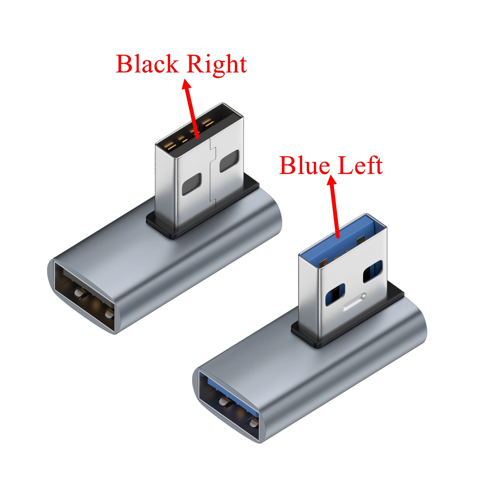 USB 3.0 Up&Down Angled Adapter A USB 3.0 Male to Female Extension 10Gbps U-Shape Converter L Type Plug Connector