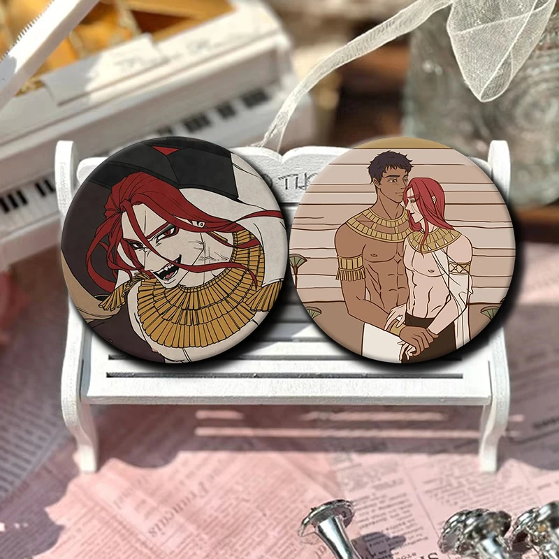 Korean Anime Manhwa Nine Pillars ENNEAD Mojito Cosplay Badge Anime Brooch Pin Accessories For Clothes
