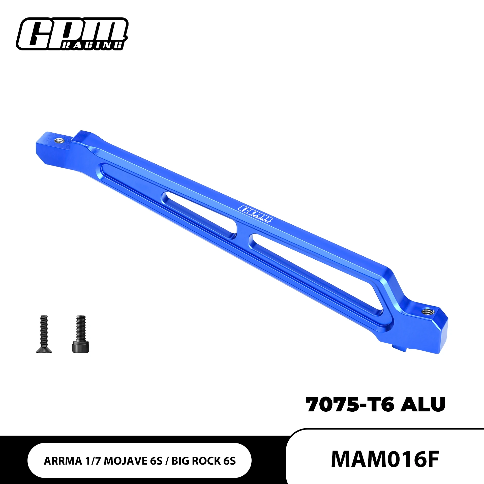 GPM 7075 Alu Front Chassis Brace ARA106058 ARRMA 1/7 Mojave V2 Big Rock Fireteam Talion 6S