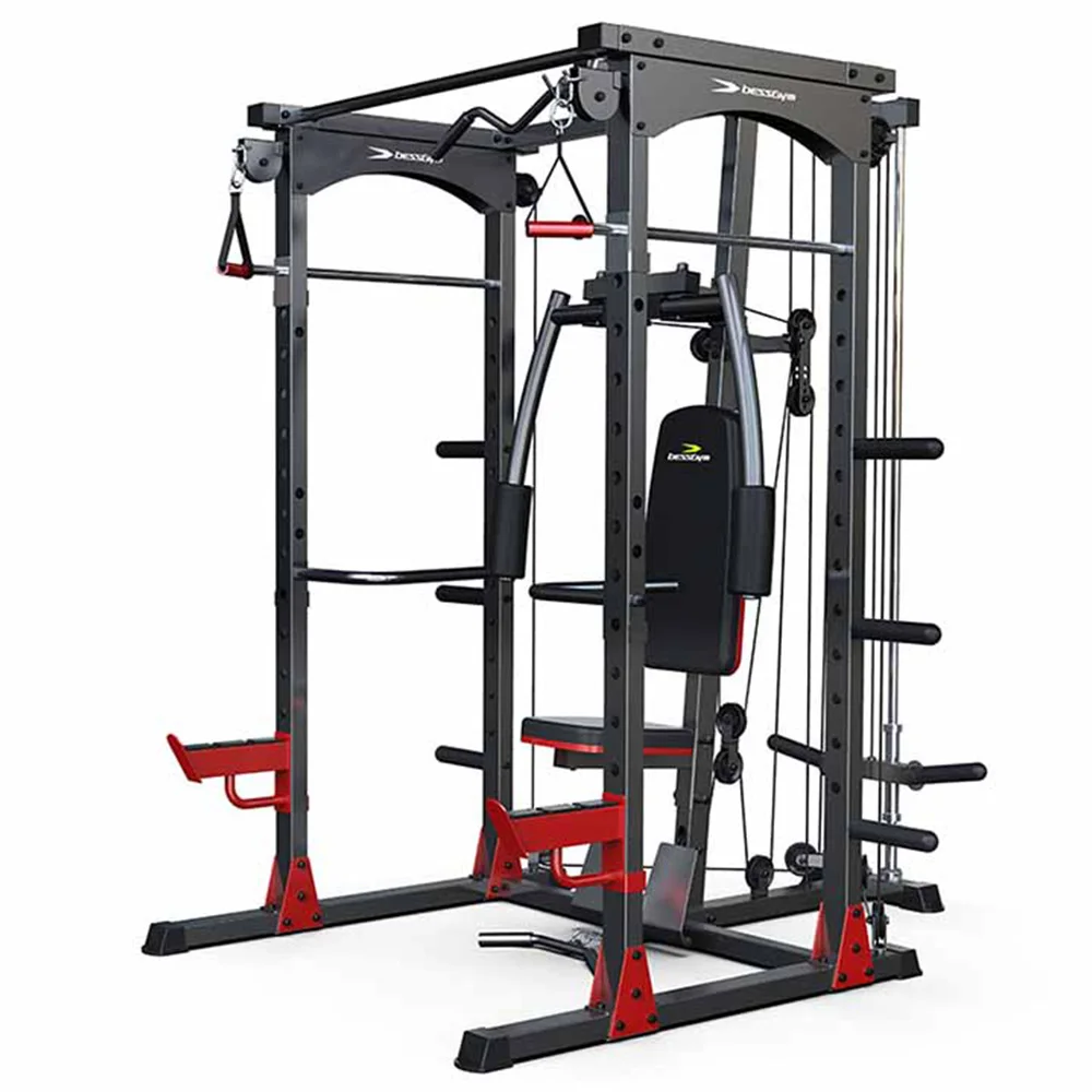

New Design Commercial Sports Equipment Multi-function Strength Training Squat Rack Smith Machine