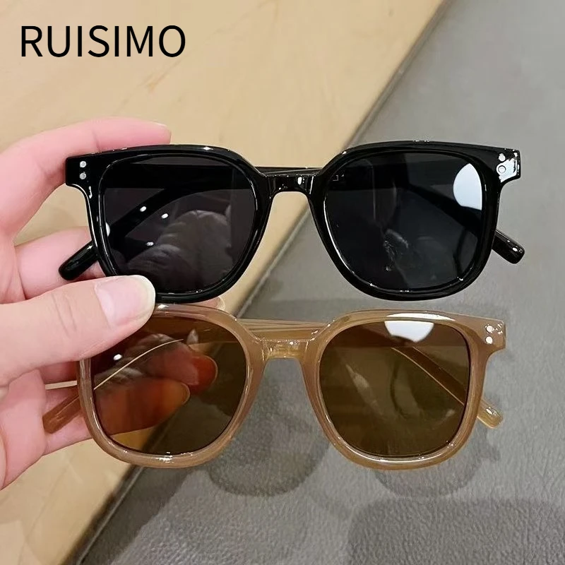 Kinder-Sonnenbrille im Vintage-Stil, Quadratisch, UV400-Schutz, Outdoor-Brille für Mädchen und Jungen, Modische Schutzbrille, Klassische Kinder-Sonnenbrille