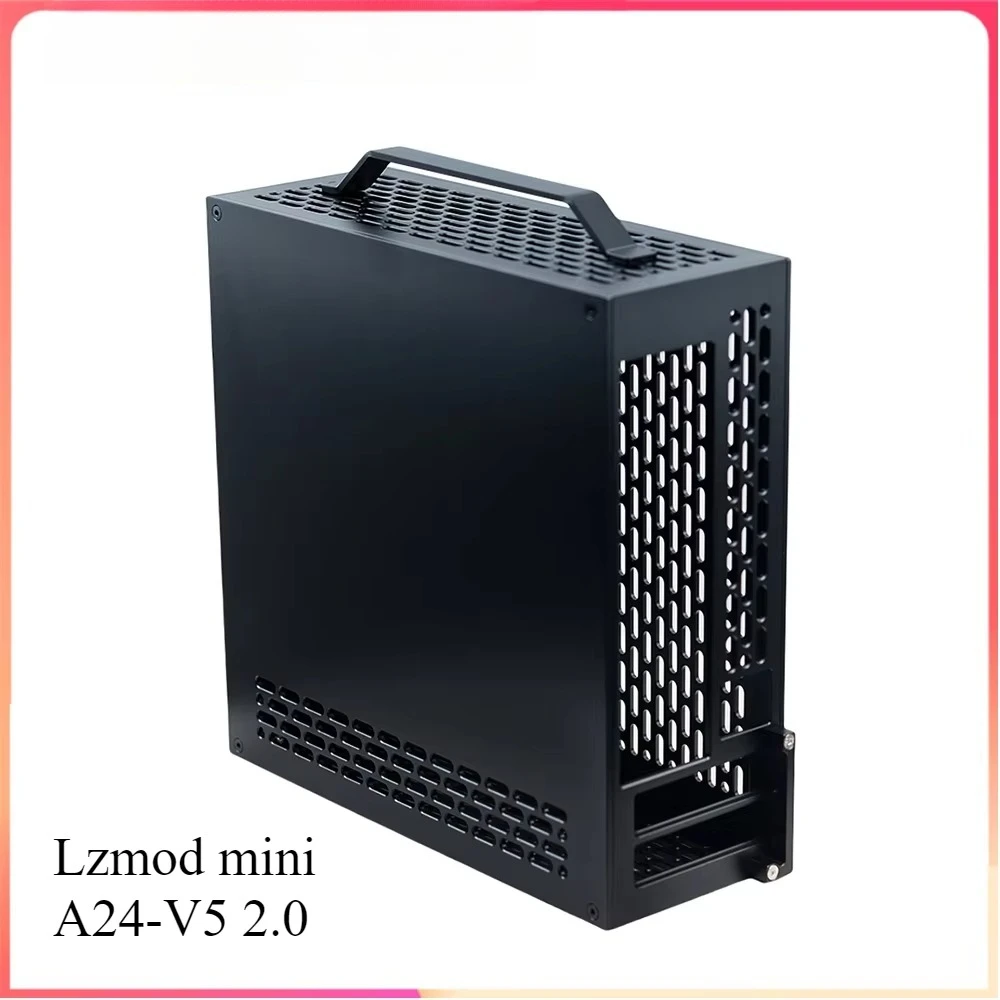 1U ITX Computer Chassis Dual‑Slot Single Display Power Supply Case With Double‑Sided Chamfering For Mini PC Assembly