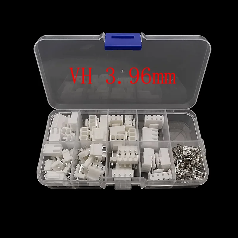 120Pcs/Box JST VH 3.96mm Pitch 2/3/4 Pin Male Female Plastic Housing Connector VH3.96 Shell Terminal Header Crimp Wire Connector