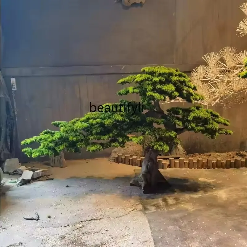 

Simulation pine Arhat fake pine shopping mall decorative modeling welcome pine customization