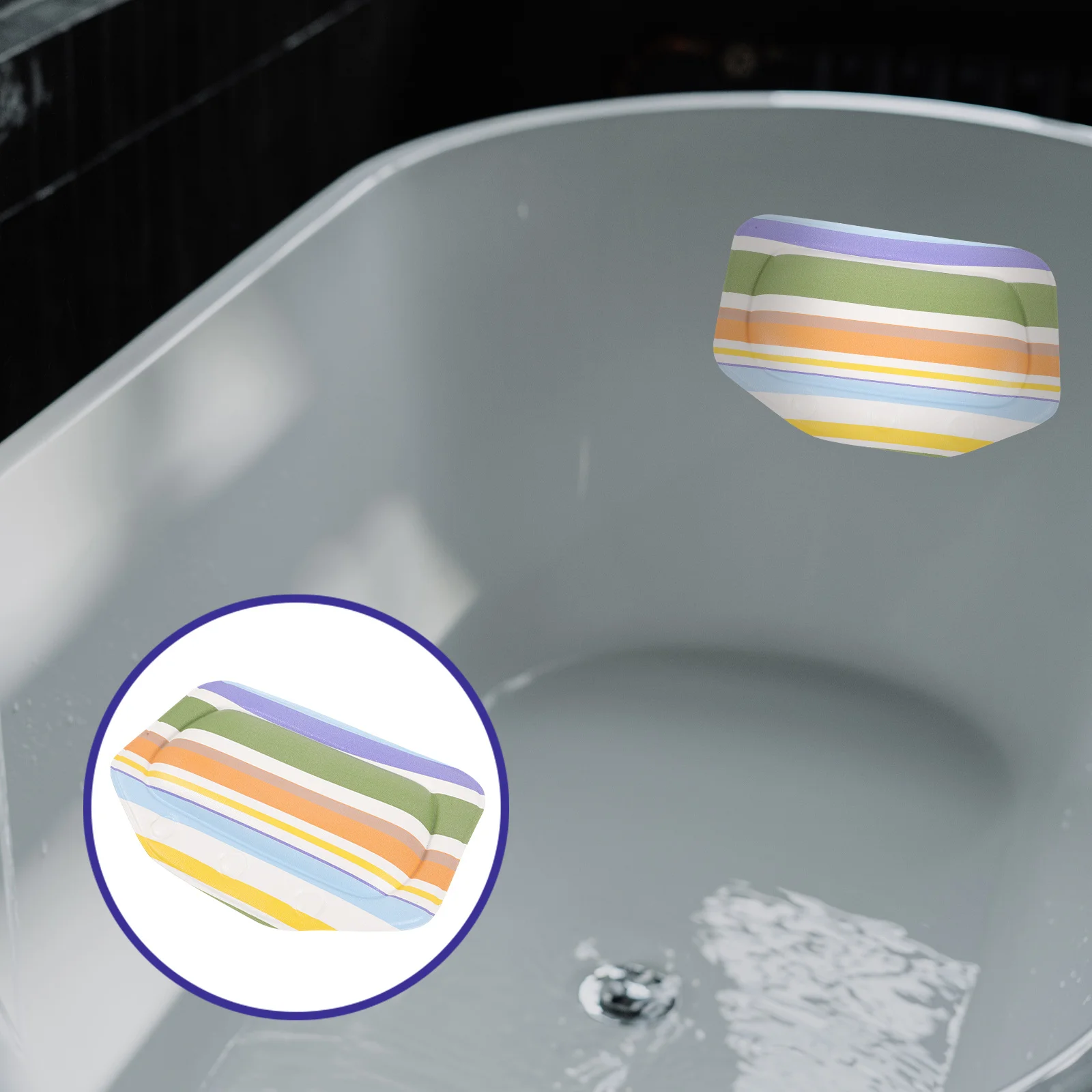 

Bath Pillow Headrest for Bathtub Sponge Hotel Pvc Relaxing Bath Neck Pillows Tub Support Spa Fatigue Relief Bathtub Pillows Home