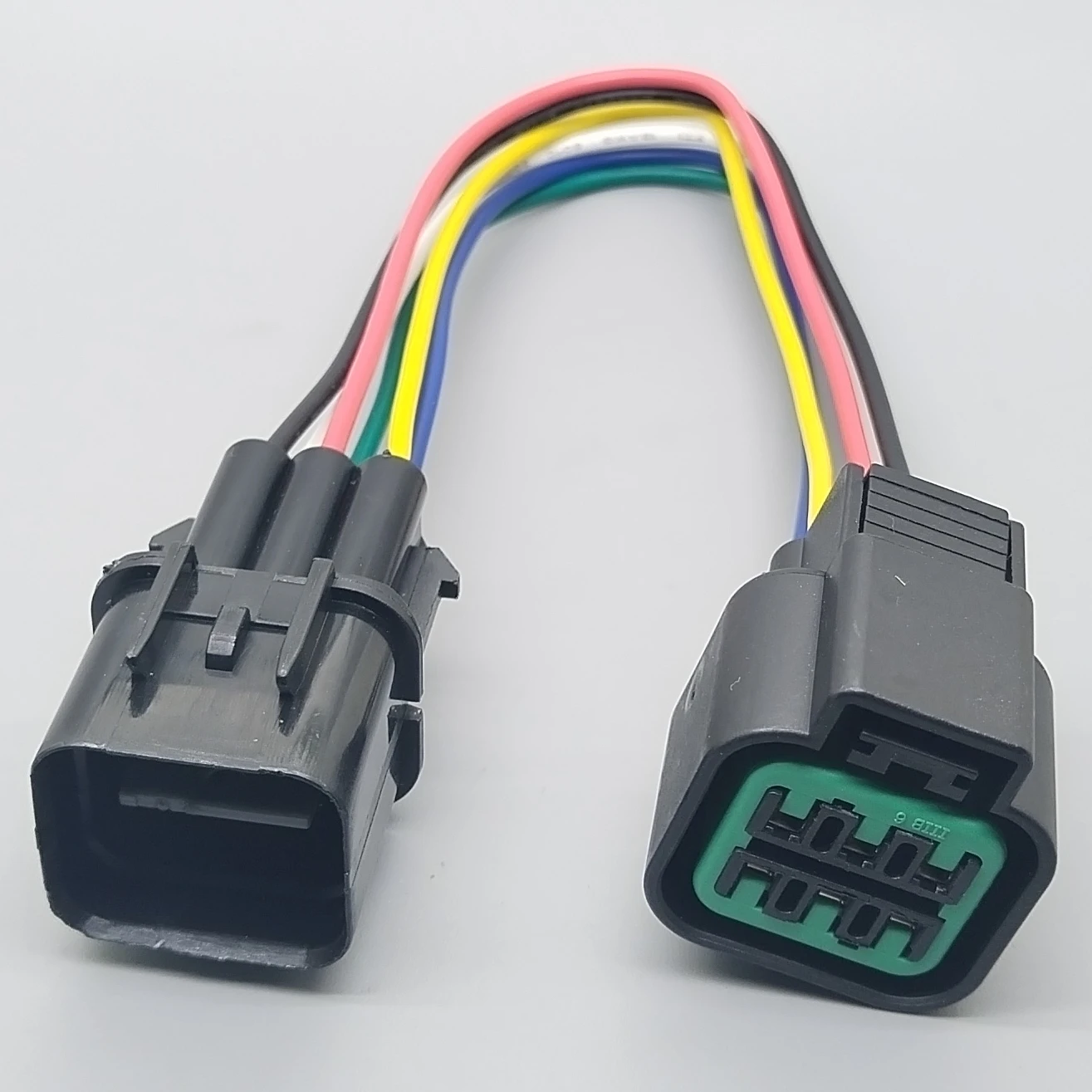 shhworldsea  Male Female 6 Pin 090 Oxygen Sensor Auto Connector Headlamp Fog Lamp Plug For KIA Hyundai PB625-06027 PB621-06020
