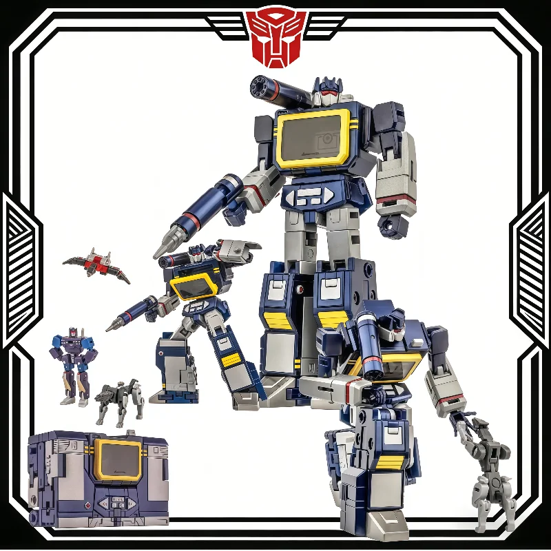 

In Stock NEWAGE NA H21 Action Figure Small Scale Soundwave Cassette Player Transformable Toy Reissue