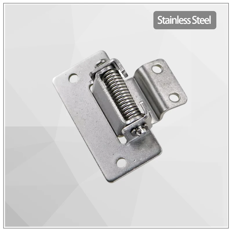 

304 Stainless Steel Spring Hinge 90 Degree Rotation Automatic Reset Closing Hinge Electric Cabinet Door Hinge