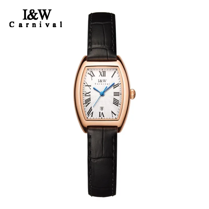 سويسرا صنع ساعة للنساء كرنفال العلامة التجارية الفاخرة الياقوت التقويم كوارتز ساعة اليد السيدات موضة مقاوم للماء Reloj Mujer #6