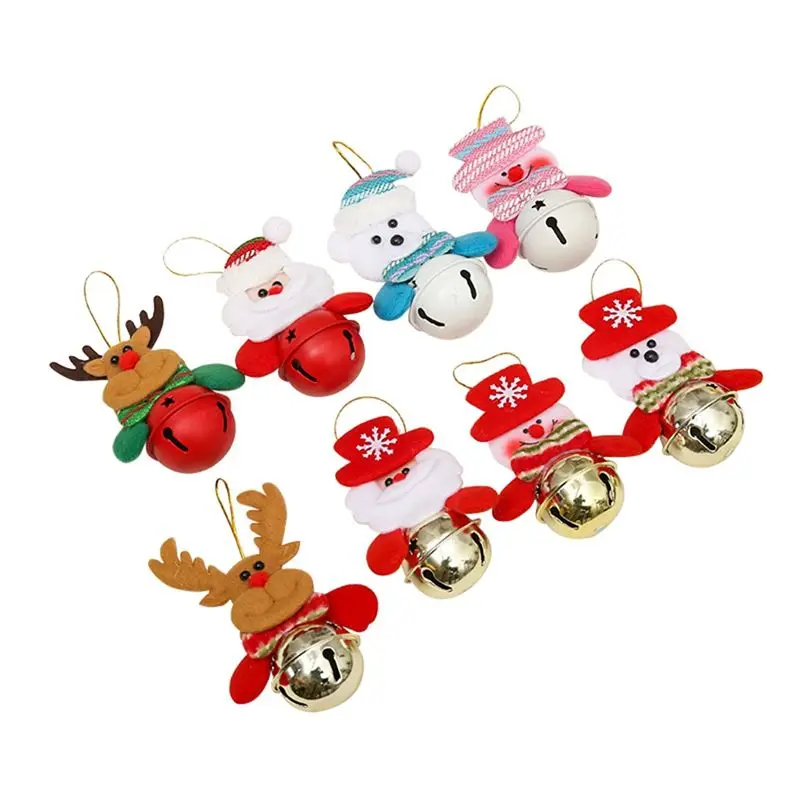 

AEE4-Рождественские украшения, украшения в виде колокольчиков, подвесные елочные украшения для рождественской двери, товары для домашней вечеринки