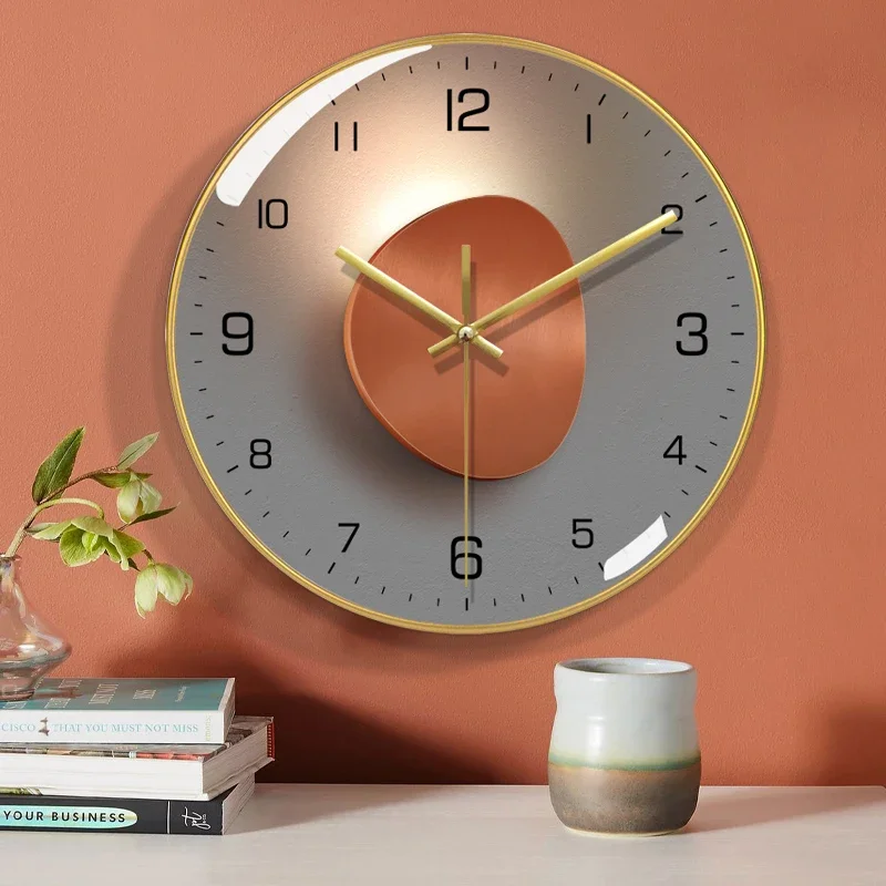 Living Room Study Wall Clock Luxury Minimalism Home Decor Fashion Modern Wall Clock Decoration Fitment Reloj De Pared Sala