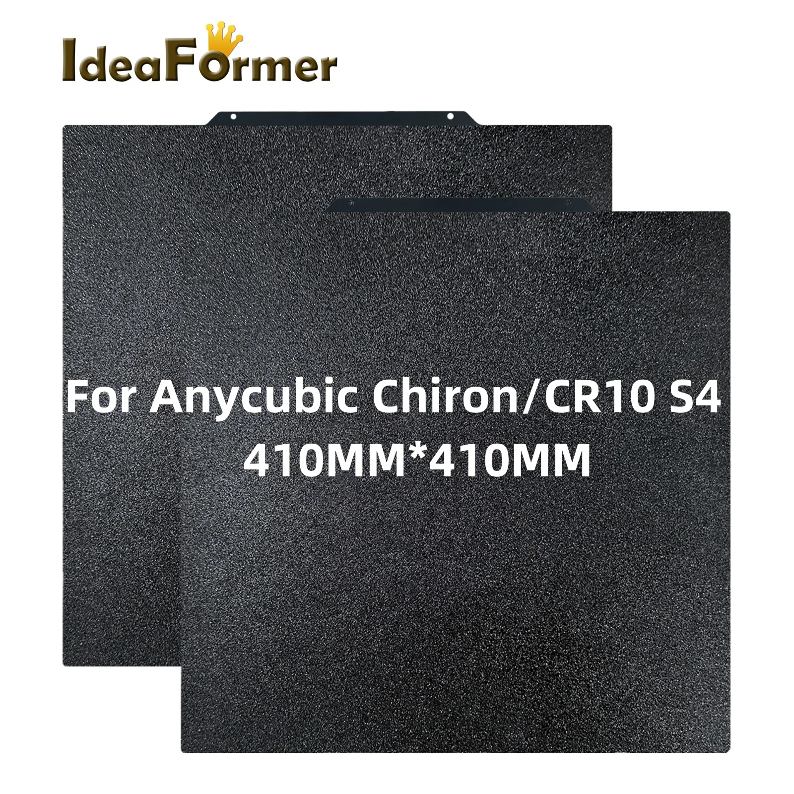 

Для Anycubic Chiron 410 мм x 410 мм двухсторонний лист пружинной стали PEI лист для CR-10 S4/Voron 400 сборная пластина детали 3d-принтера